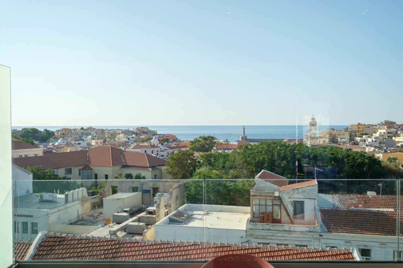 Sky-High 70Sqm Penthouse W. Stunning Views - 05 Lejlighed Chania  Eksteriør billede