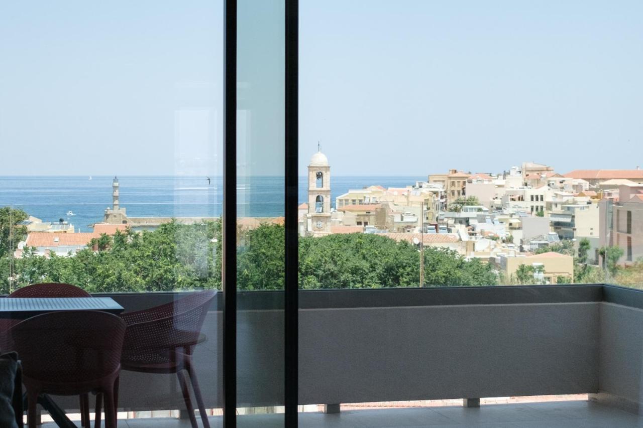 Sky-High 70Sqm Penthouse W. Stunning Views - 05 Lejlighed Chania  Eksteriør billede