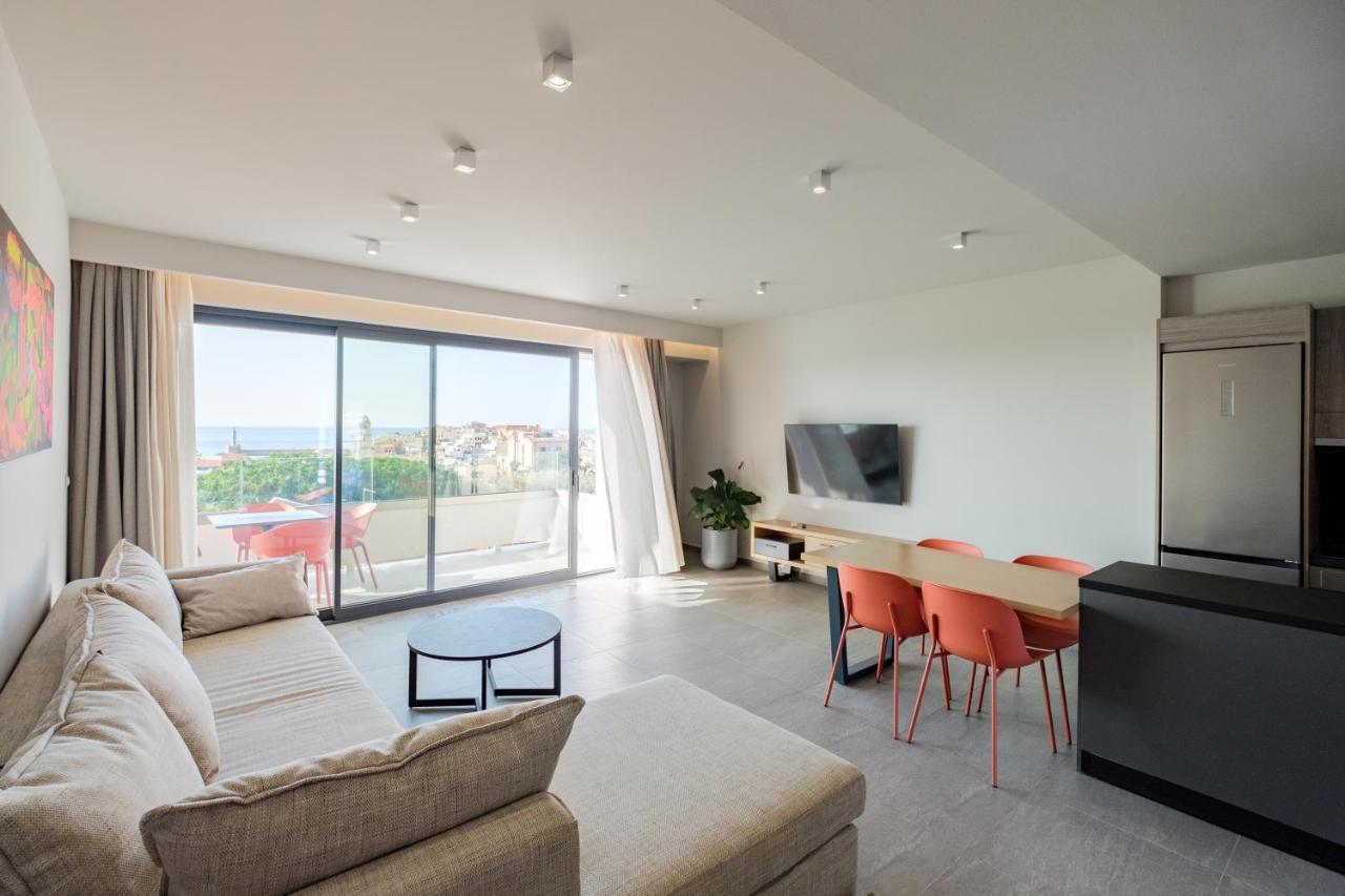 Sky-High 70Sqm Penthouse W. Stunning Views - 05 Lejlighed Chania  Eksteriør billede